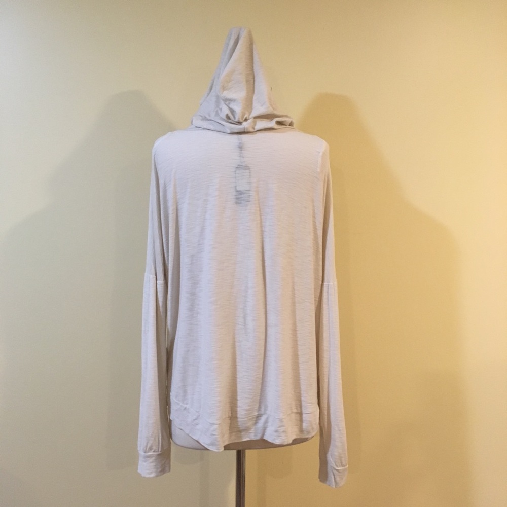 Smore Love Graphic Burnout Knit Hoodie Top Cream - Picture 6 of 6